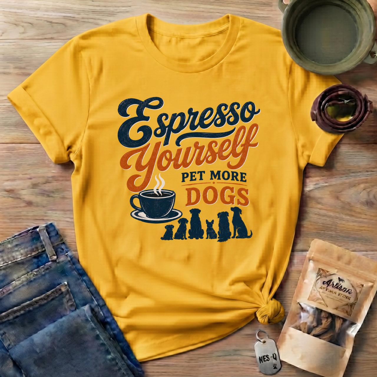Espresso Yourself Pet More Dogs T-Shirt