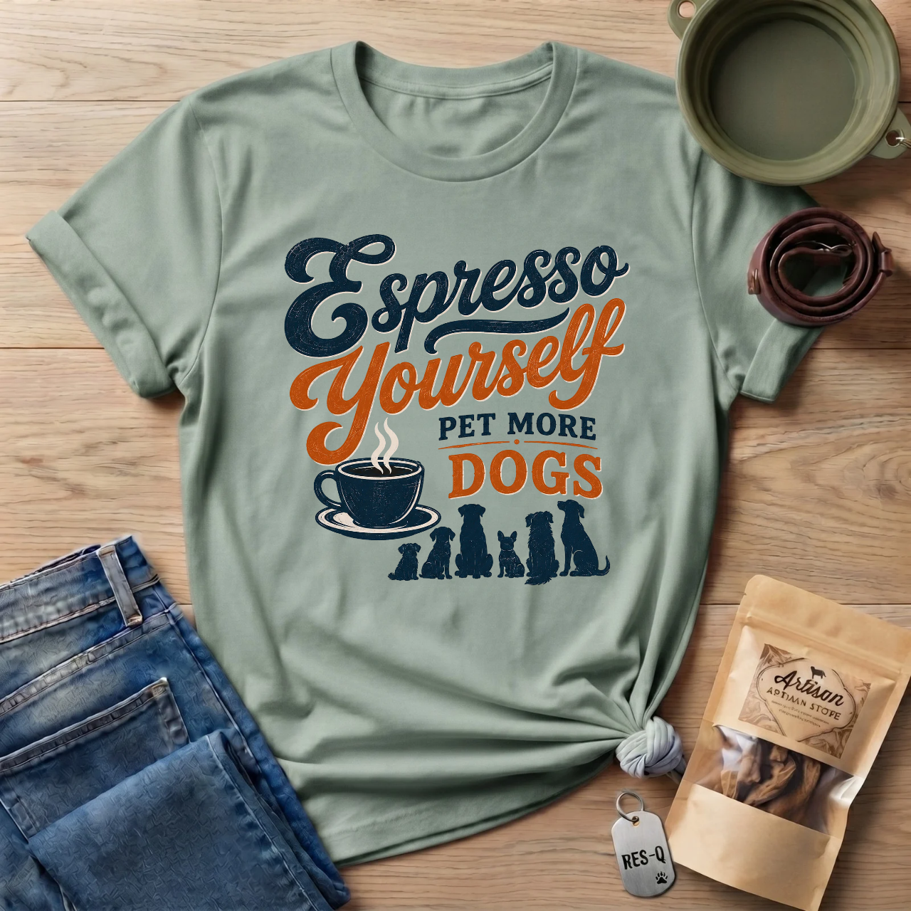 Espresso Yourself Pet More Dogs T-Shirt