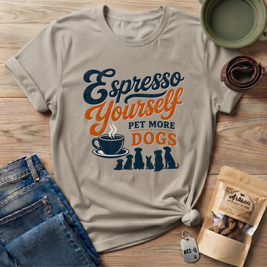 Espresso Yourself Pet More Dogs T-Shirt