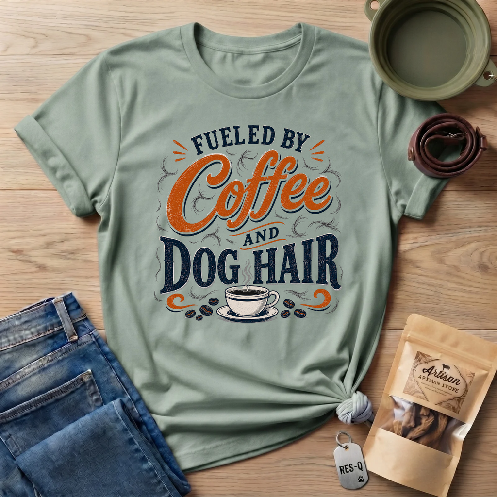 Fueled By Coffee And Dog Hair T-Shirt