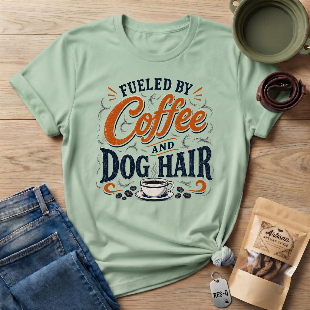 Fueled By Coffee And Dog Hair T-Shirt