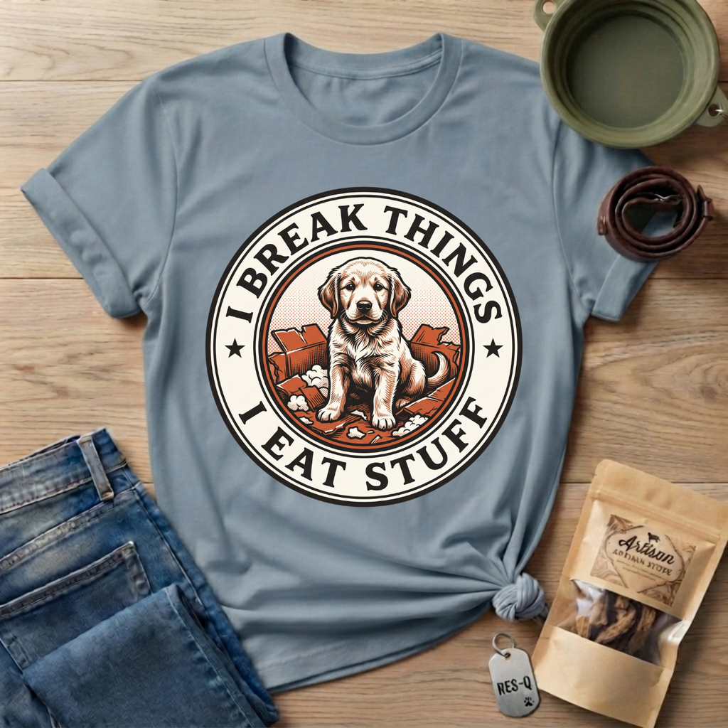 I Break Things I Eat Stuff Badge