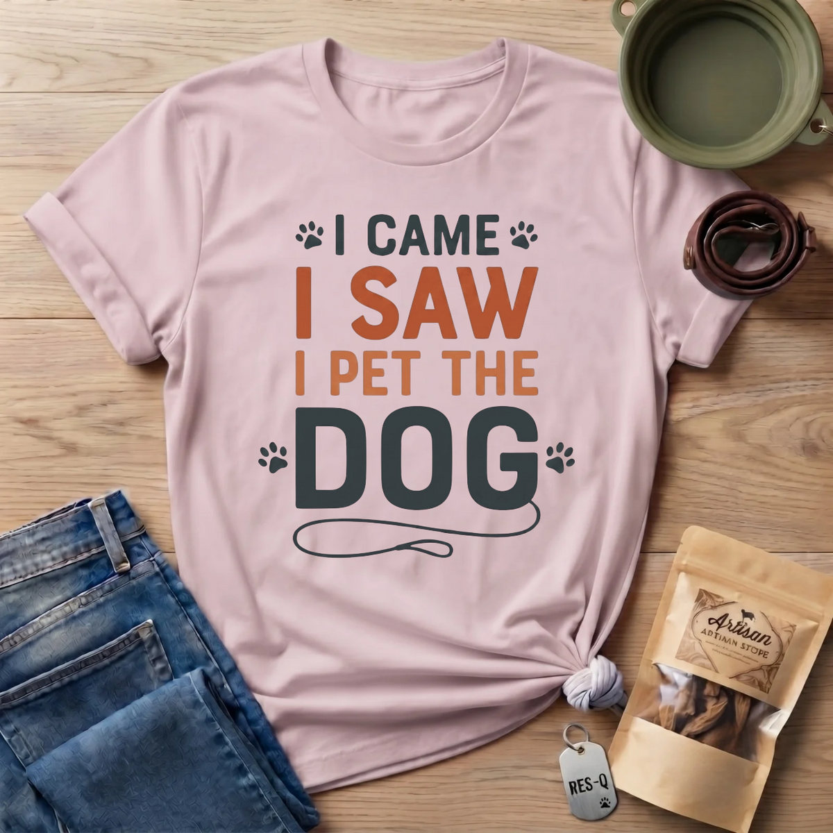 I Came I Saw I Pet The Dog T-Shirt