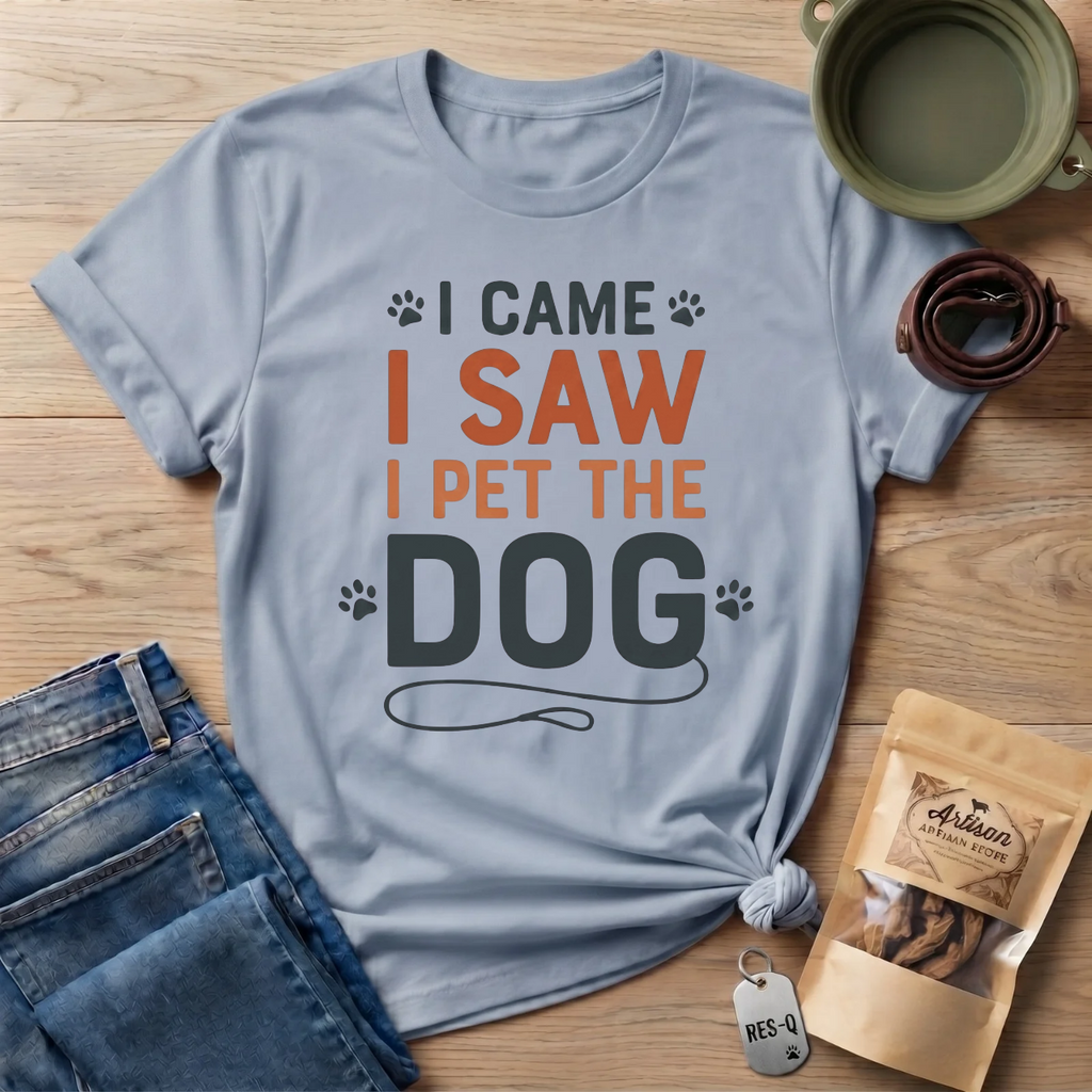 I Came I Saw I Pet The Dog T-Shirt