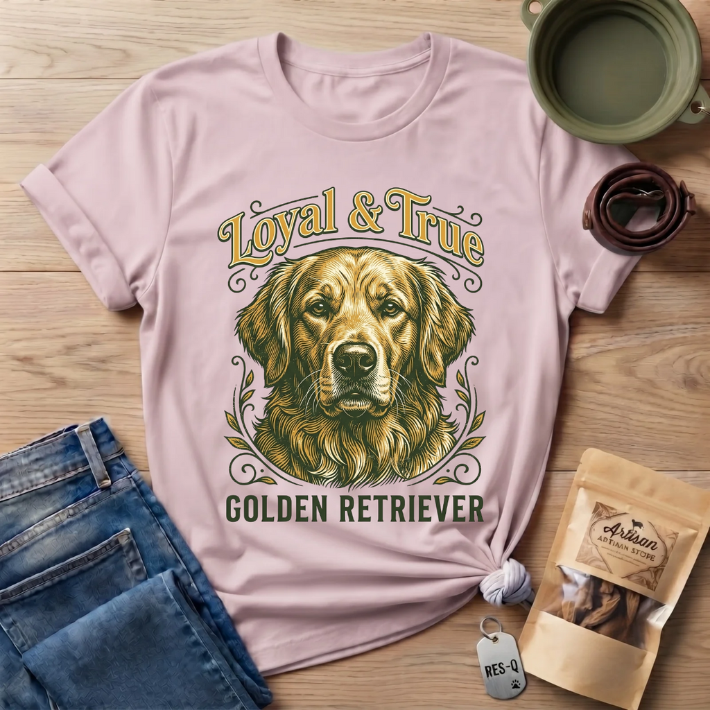 Loyal and True Golden Retriever T-Shirt