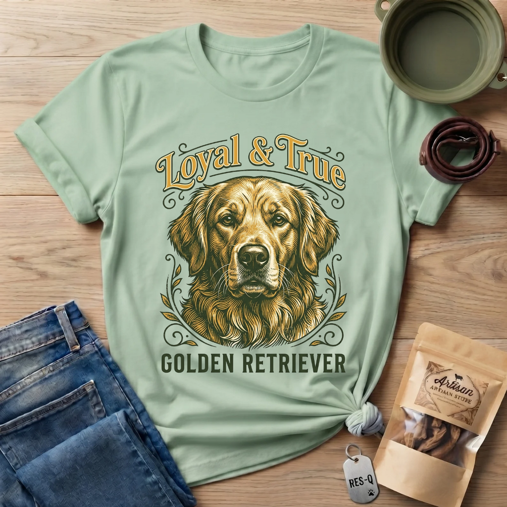 Loyal and True Golden Retriever T-Shirt