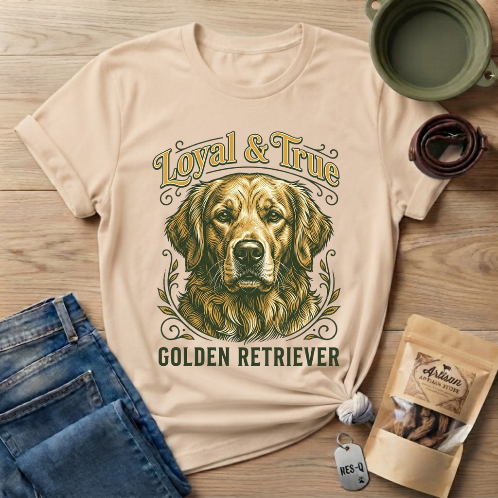 Loyal and True Golden Retriever T-Shirt