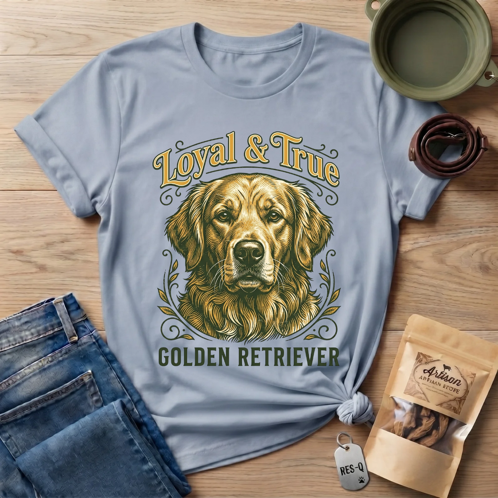 Loyal and True Golden Retriever T-Shirt