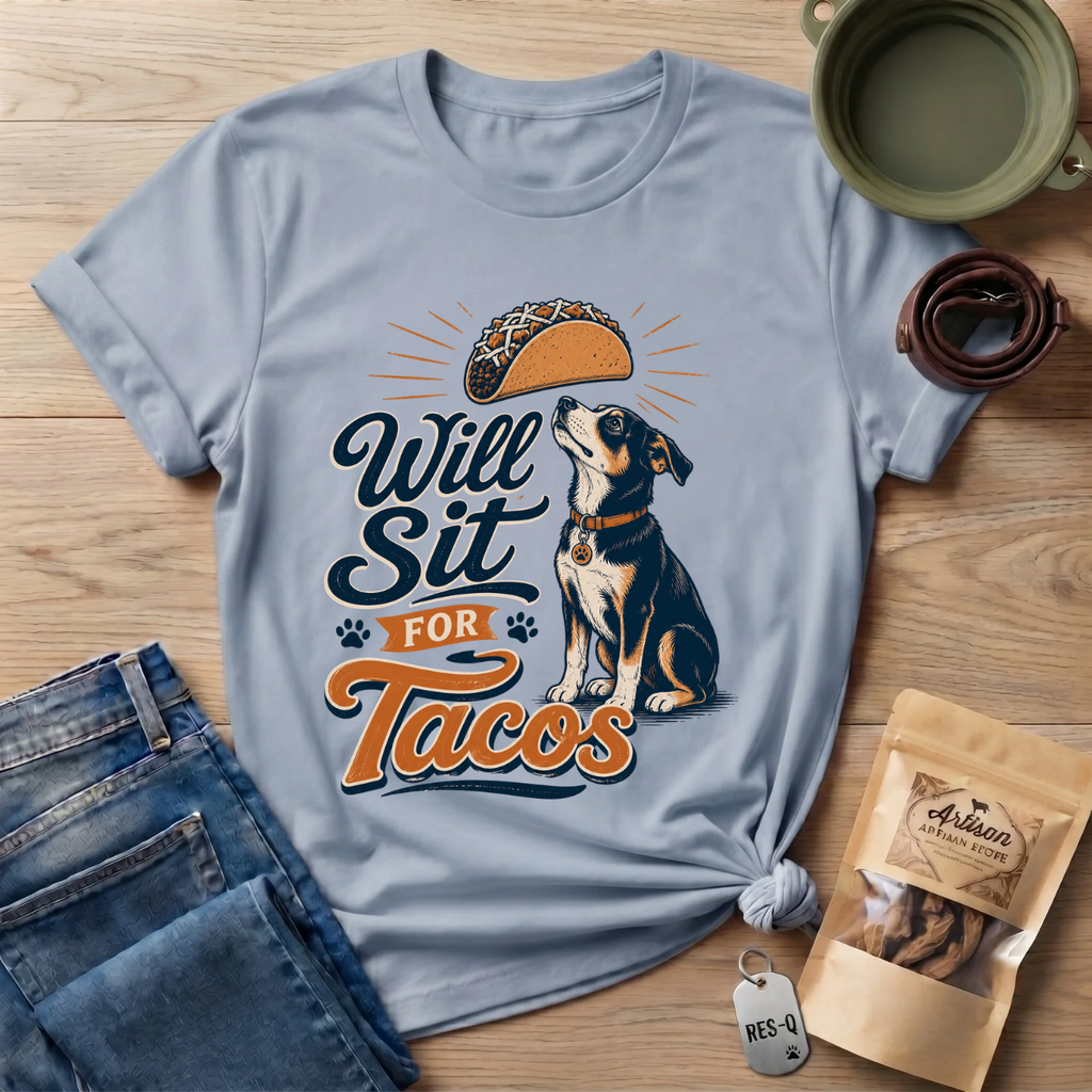 Will Sit For Tacos T-Shirt