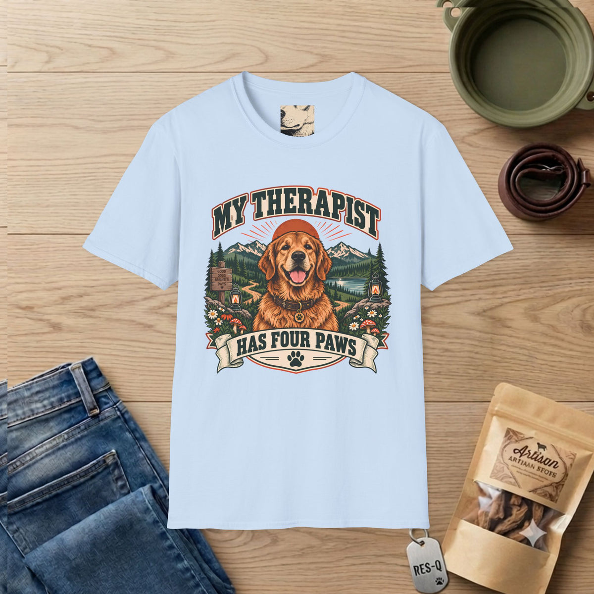 Golden Retriever Therapist T-Shirt
