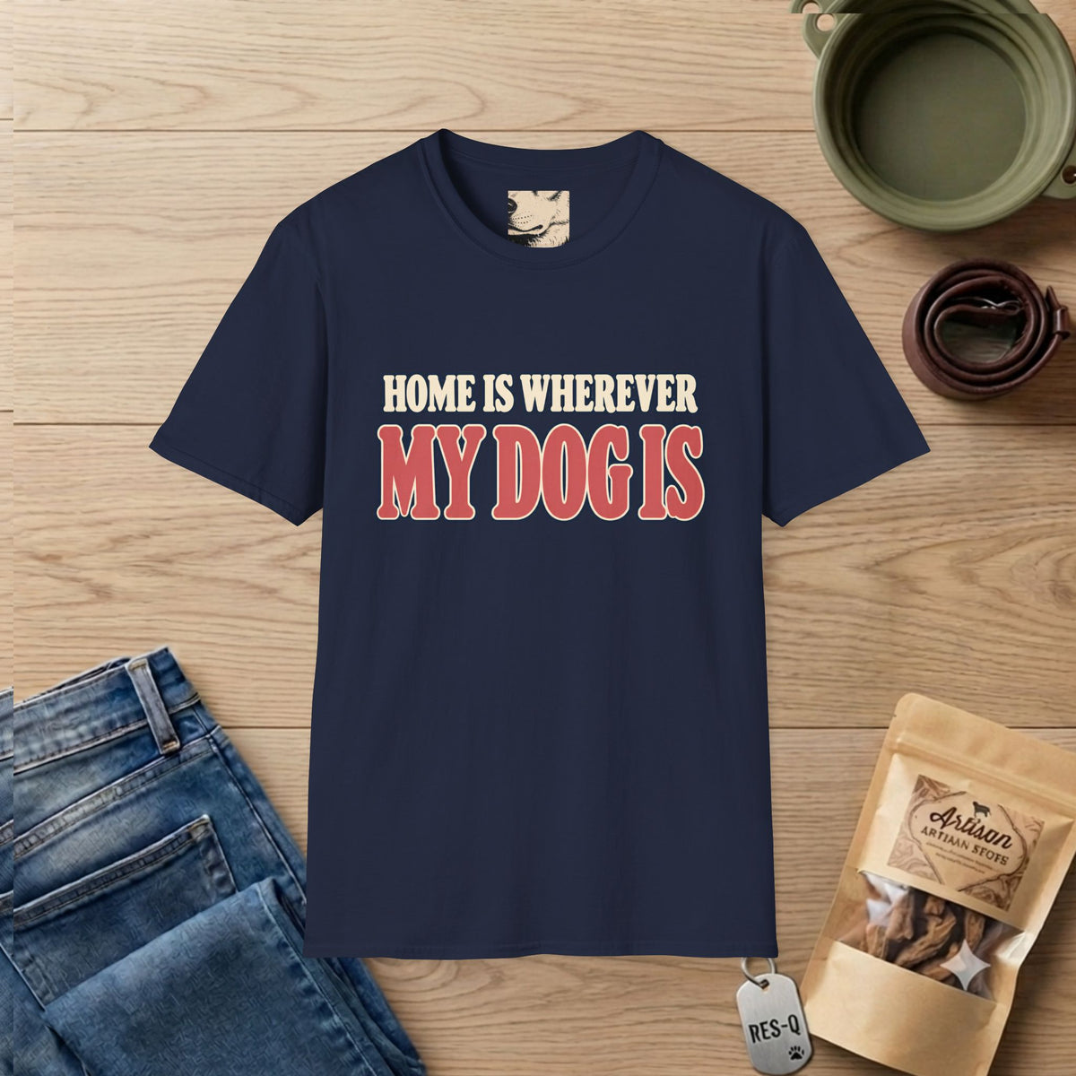 Home Is Text T-Shirt