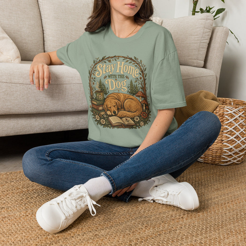 Stay Home With The Dog T-Shirt