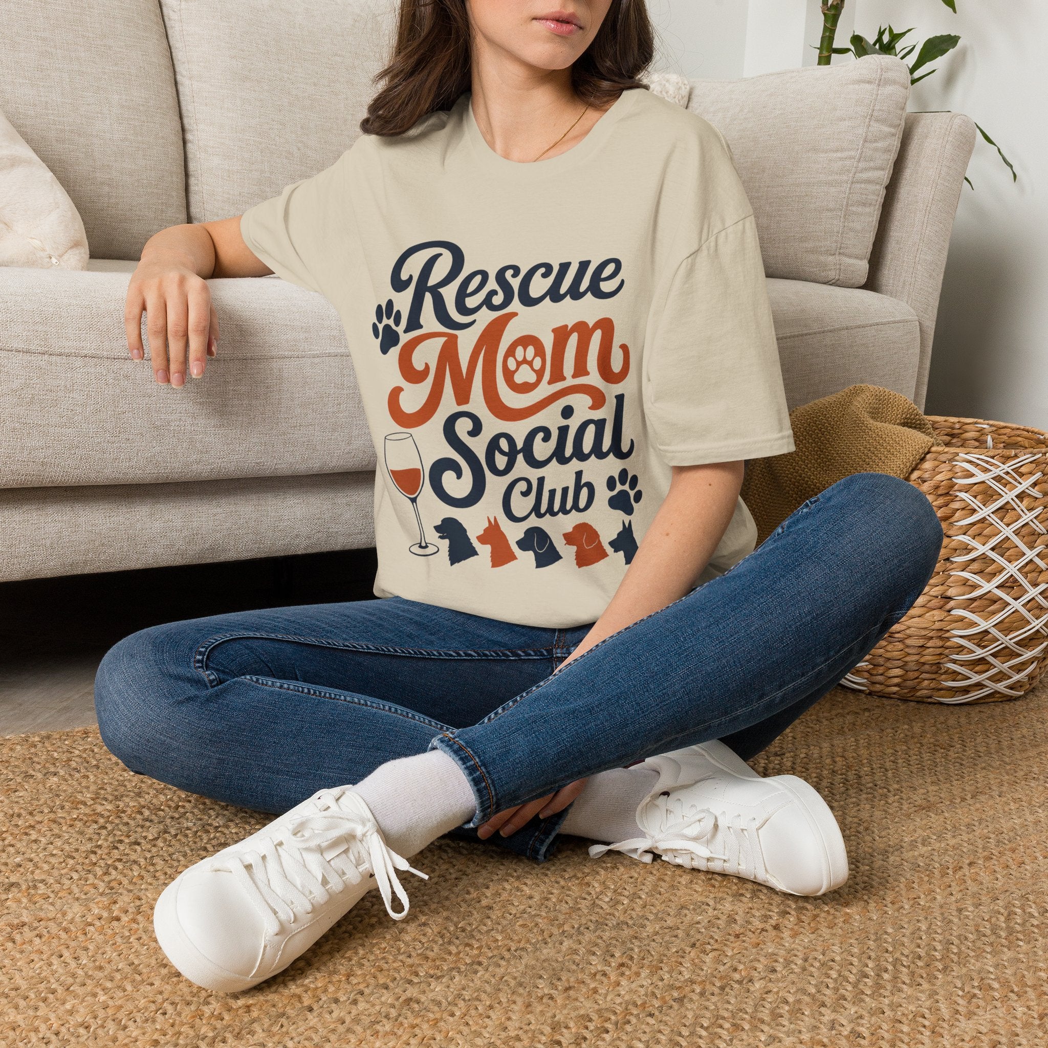 Rescue Mom Social Club T-Shirt