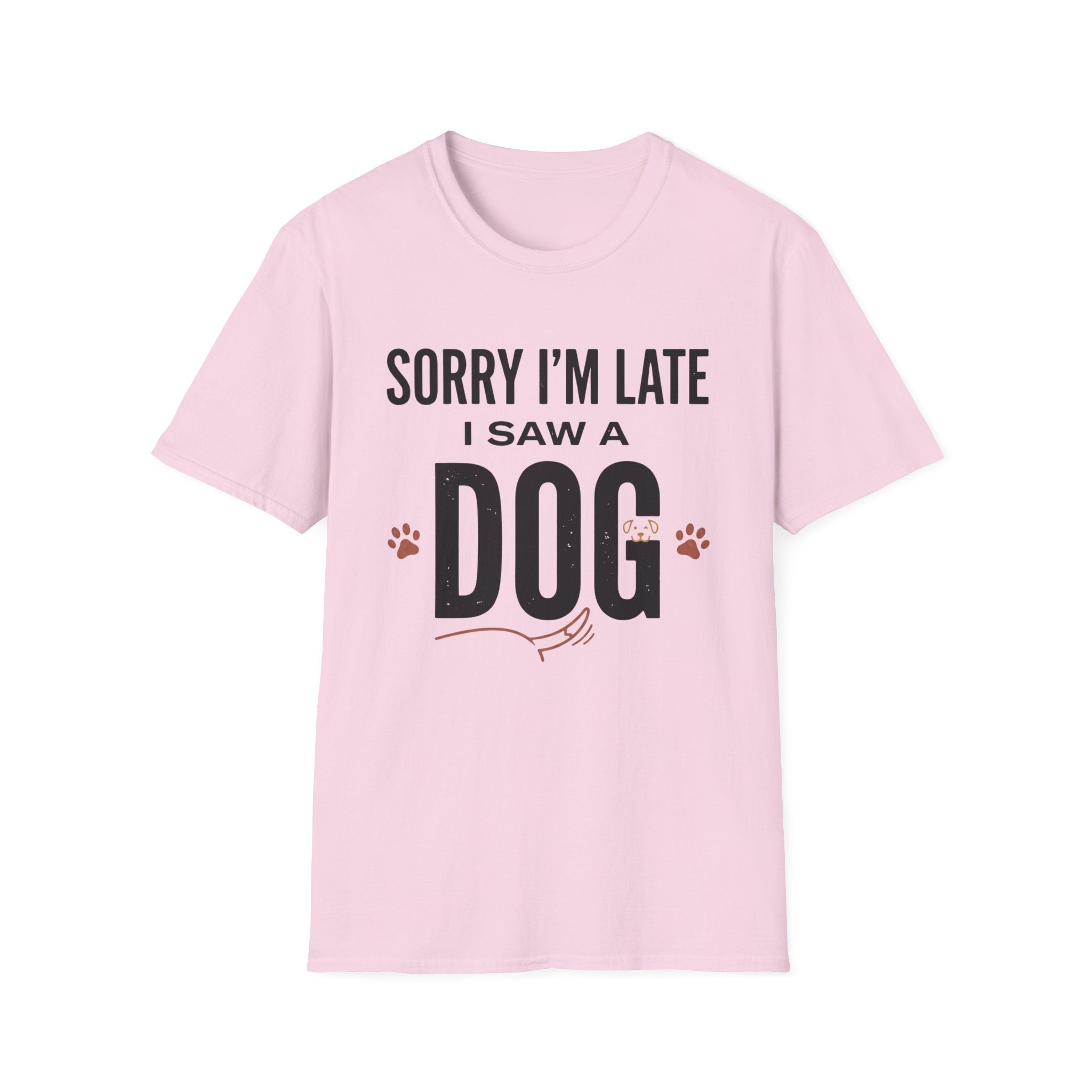 Sorry I'm Late I Saw A Dog Wag T-Shirt