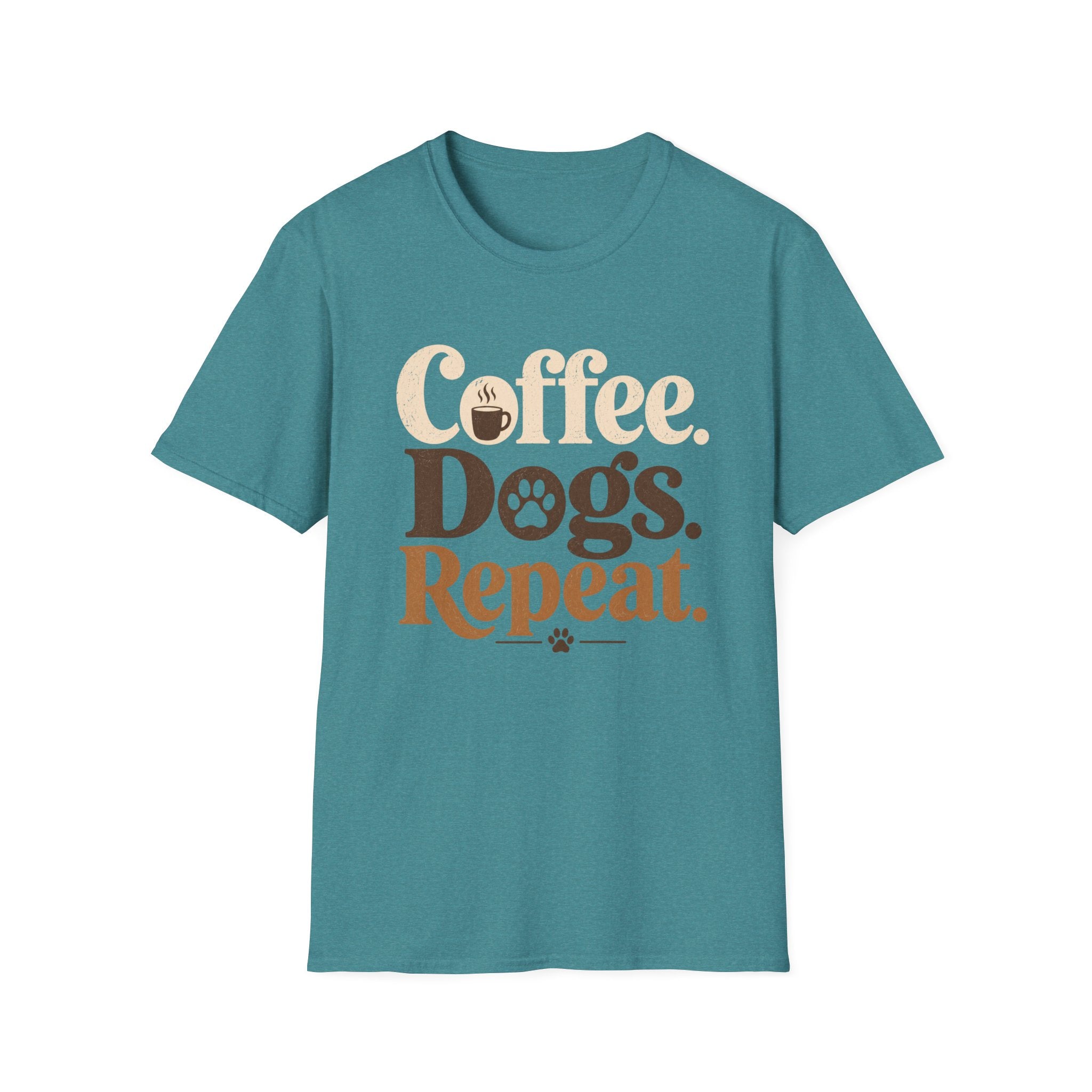 Coffee Dogs Repeat T-Shirt