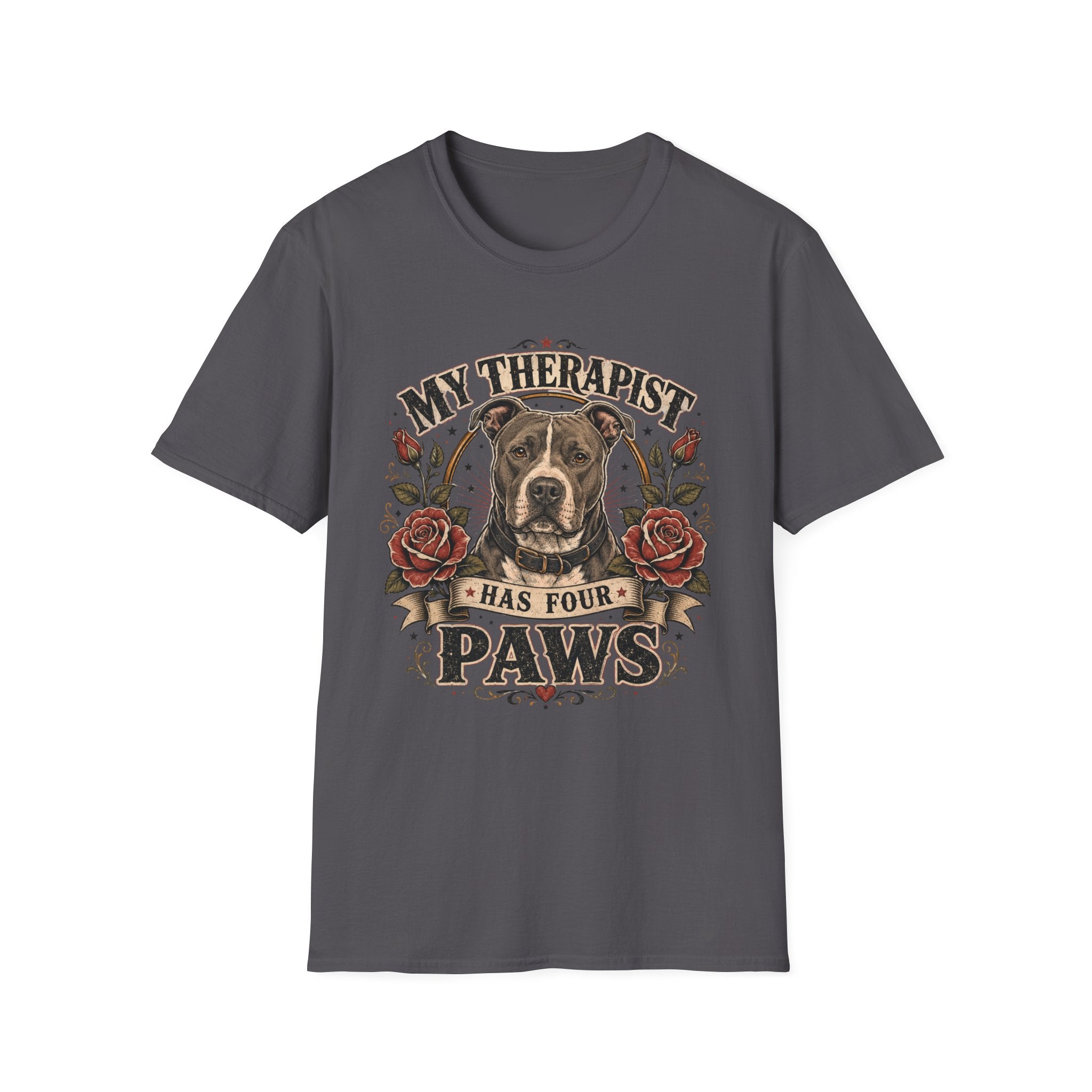 Pitbull My Therapist Has Four Paws T-Shirt