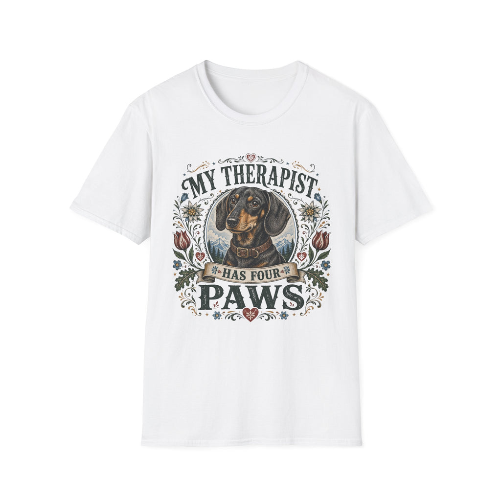 Dachshund My Therapist Has Four Paws T-shirt