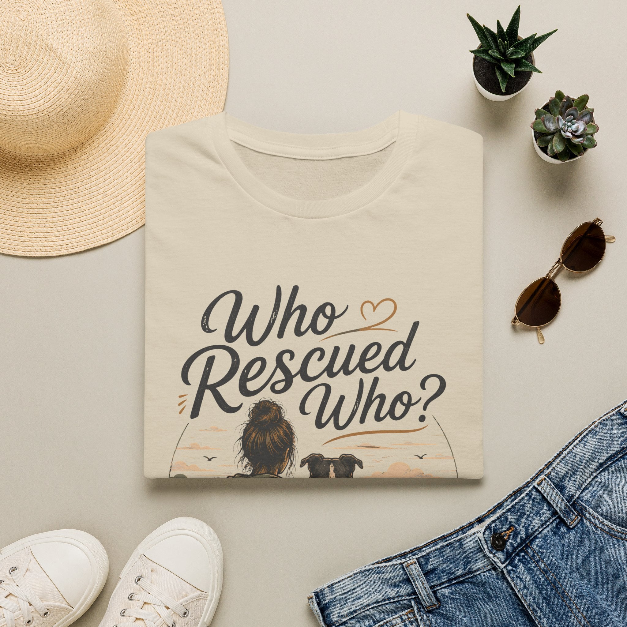 Who Rescued Who T-Shirt
