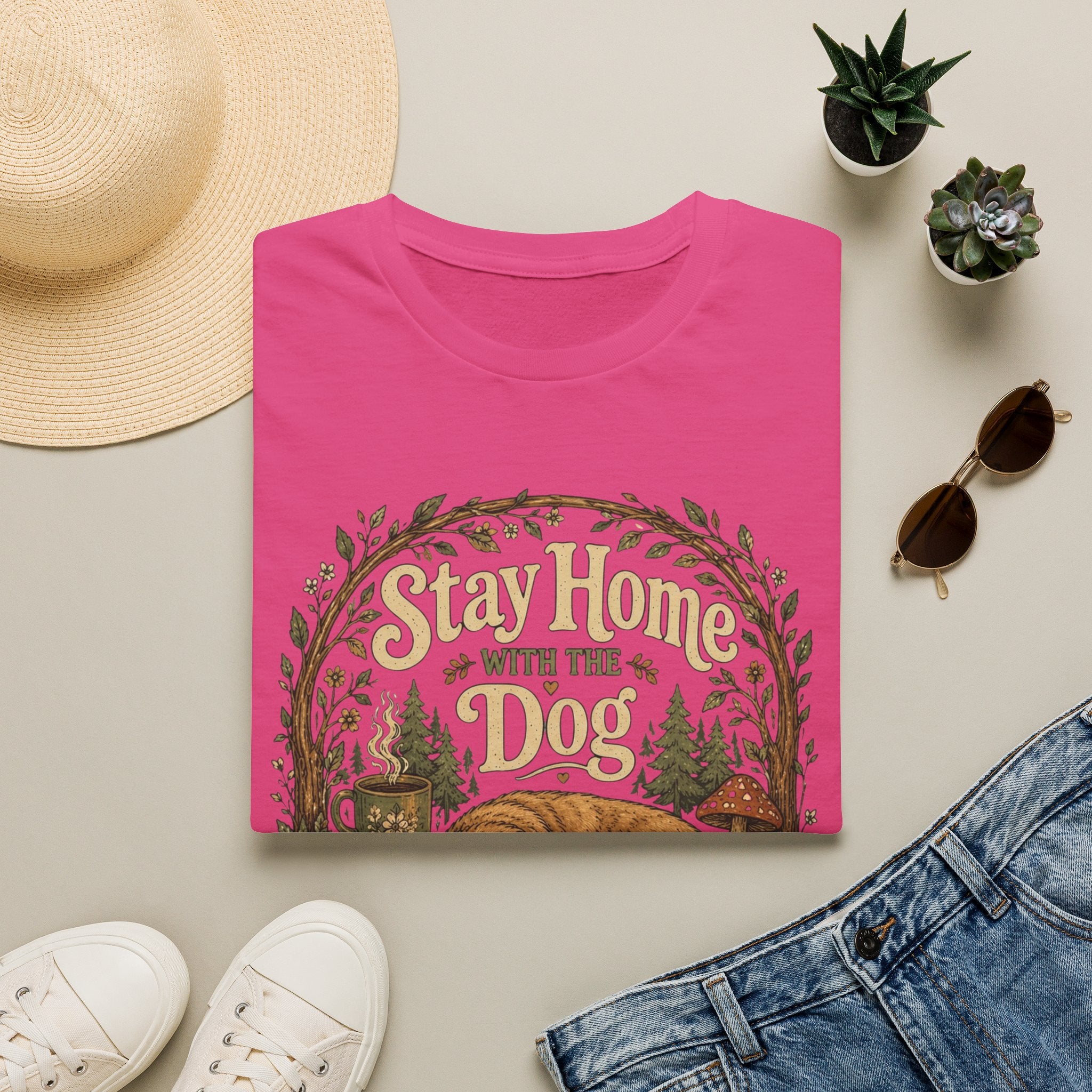 Stay Home With The Dog T-Shirt