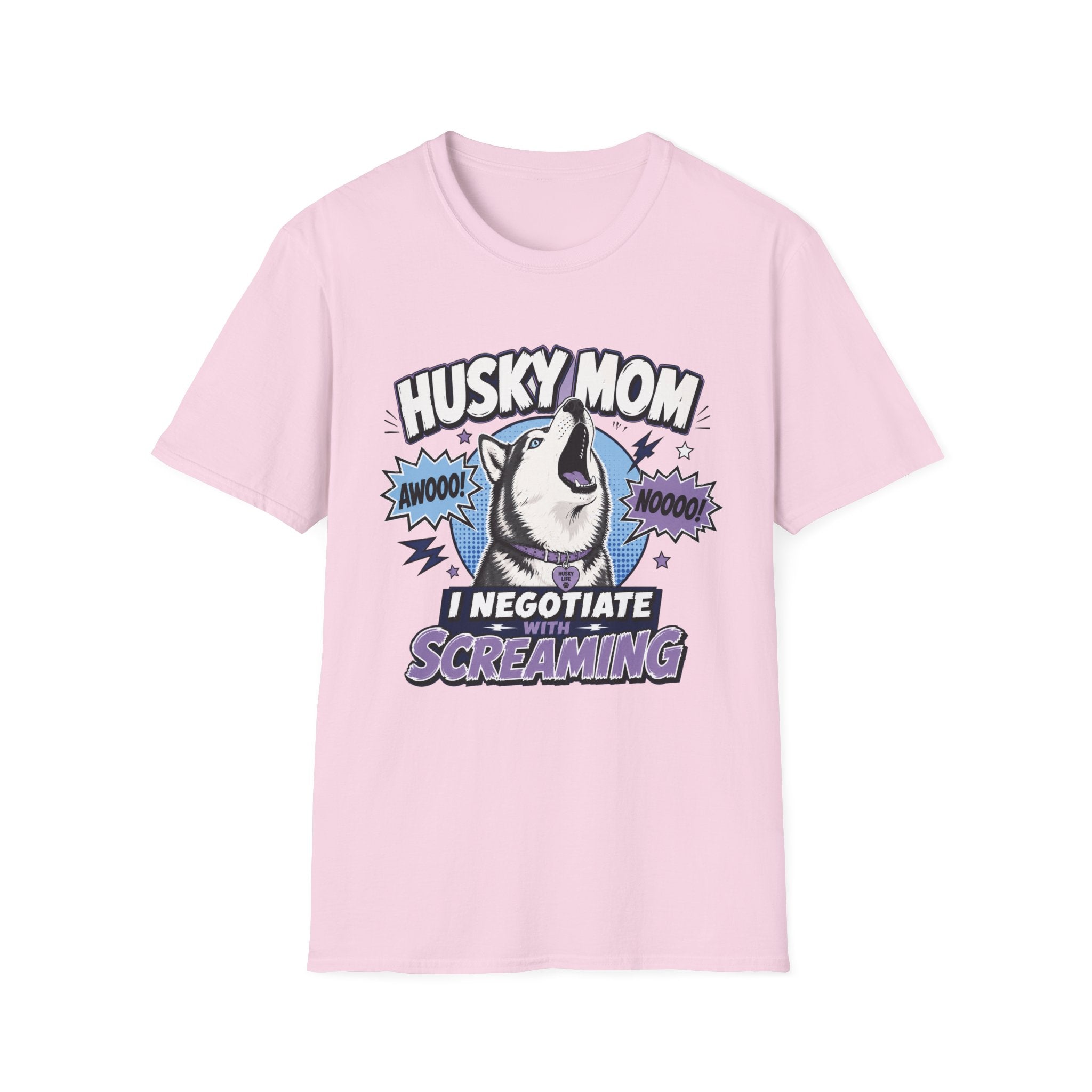 Husky Mom I Negotiate With Screaming T-shirt