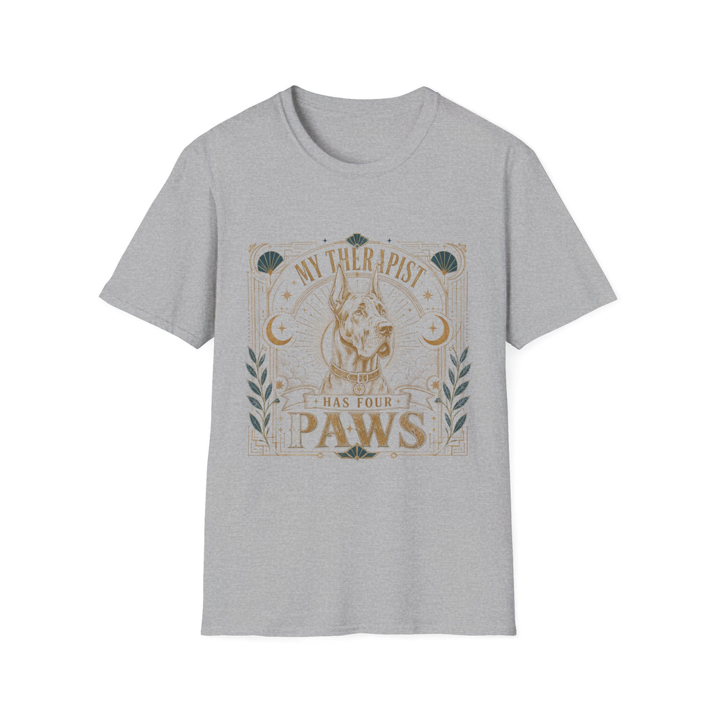 Great Dane My Therapist Has Four Paws T-Shirt