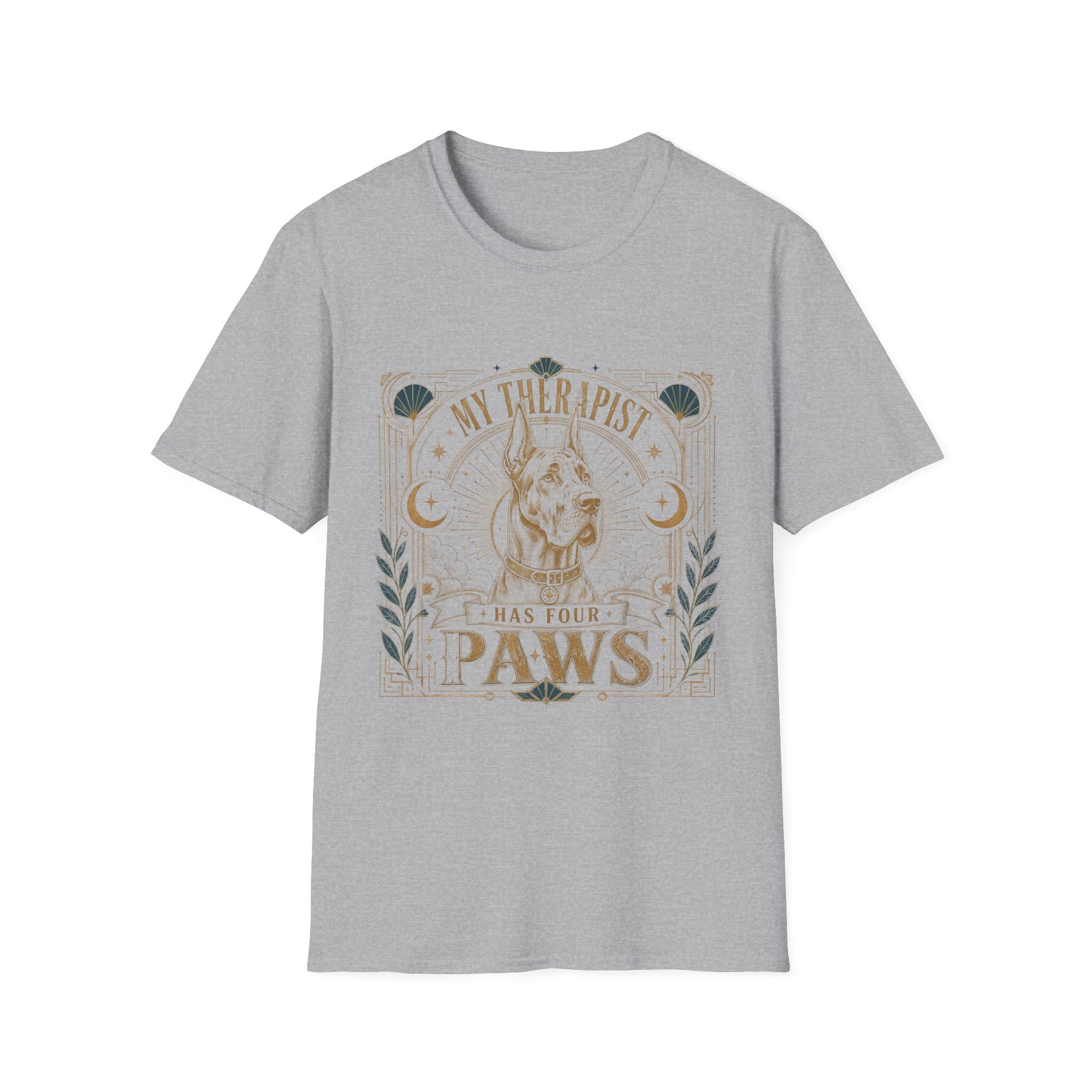 Great Dane My Therapist Has Four Paws T-Shirt