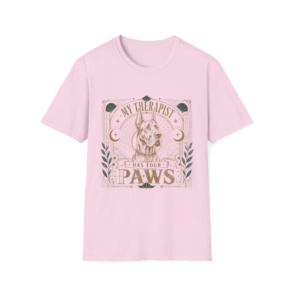 Great Dane My Therapist Has Four Paws T-Shirt
