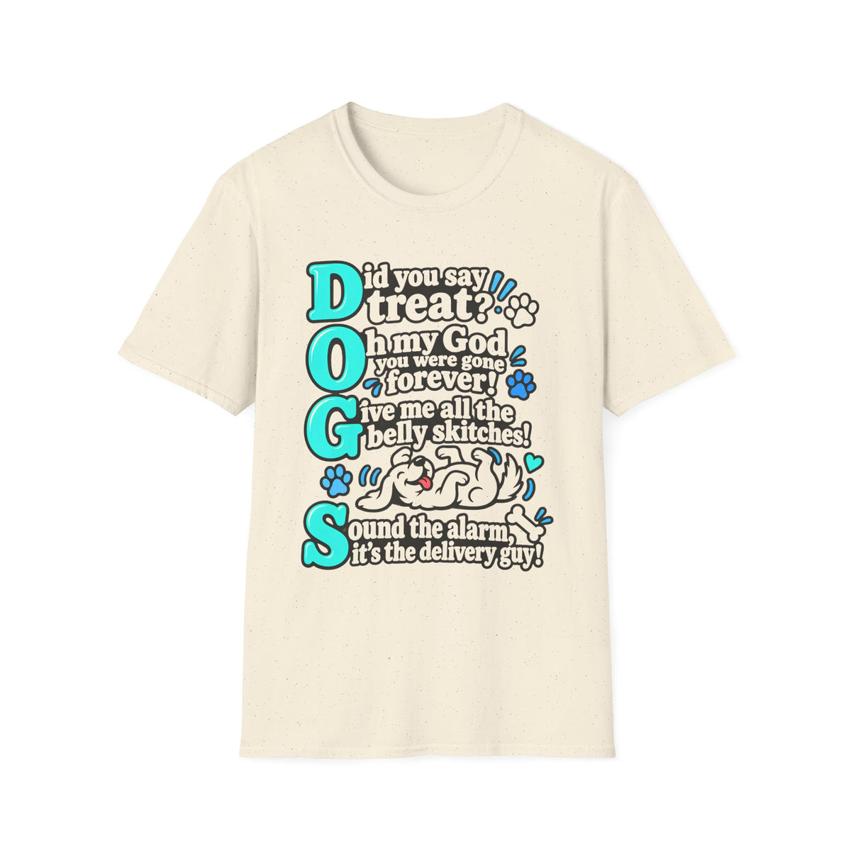 Teal DOGS   T-Shirt