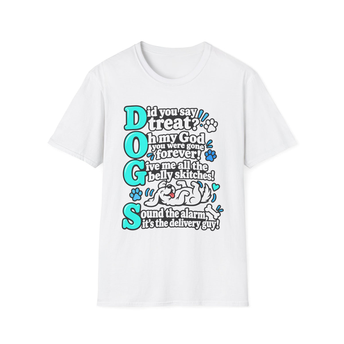 Teal DOGS   T-Shirt