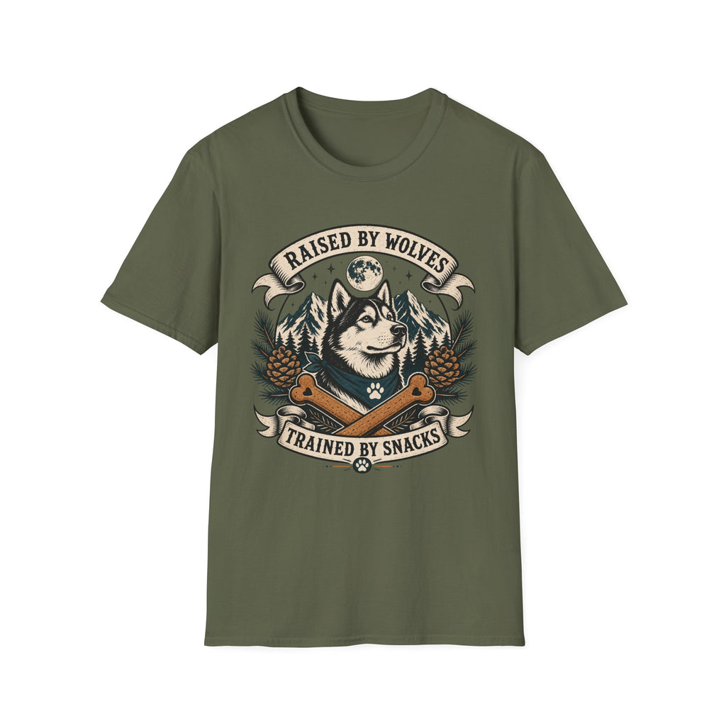 Raised By Wolves Trained By Snacks T-Shirt