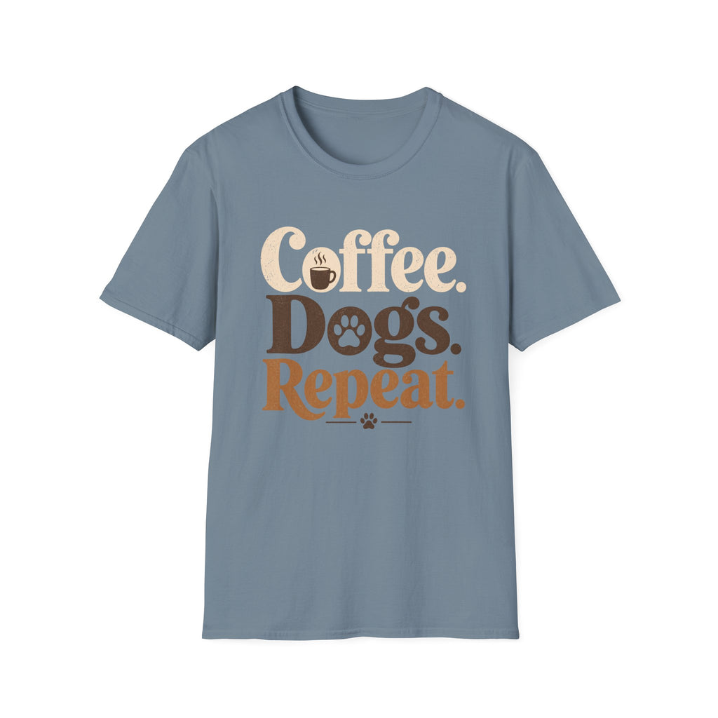 Coffee Dogs Repeat T-Shirt