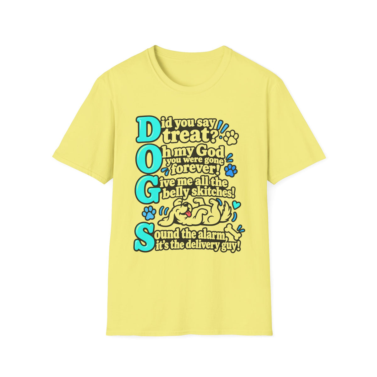 Teal DOGS   T-Shirt