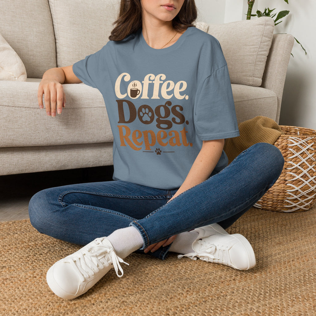 Coffee Dogs Repeat T-Shirt