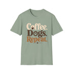Coffee Dogs Repeat T-Shirt