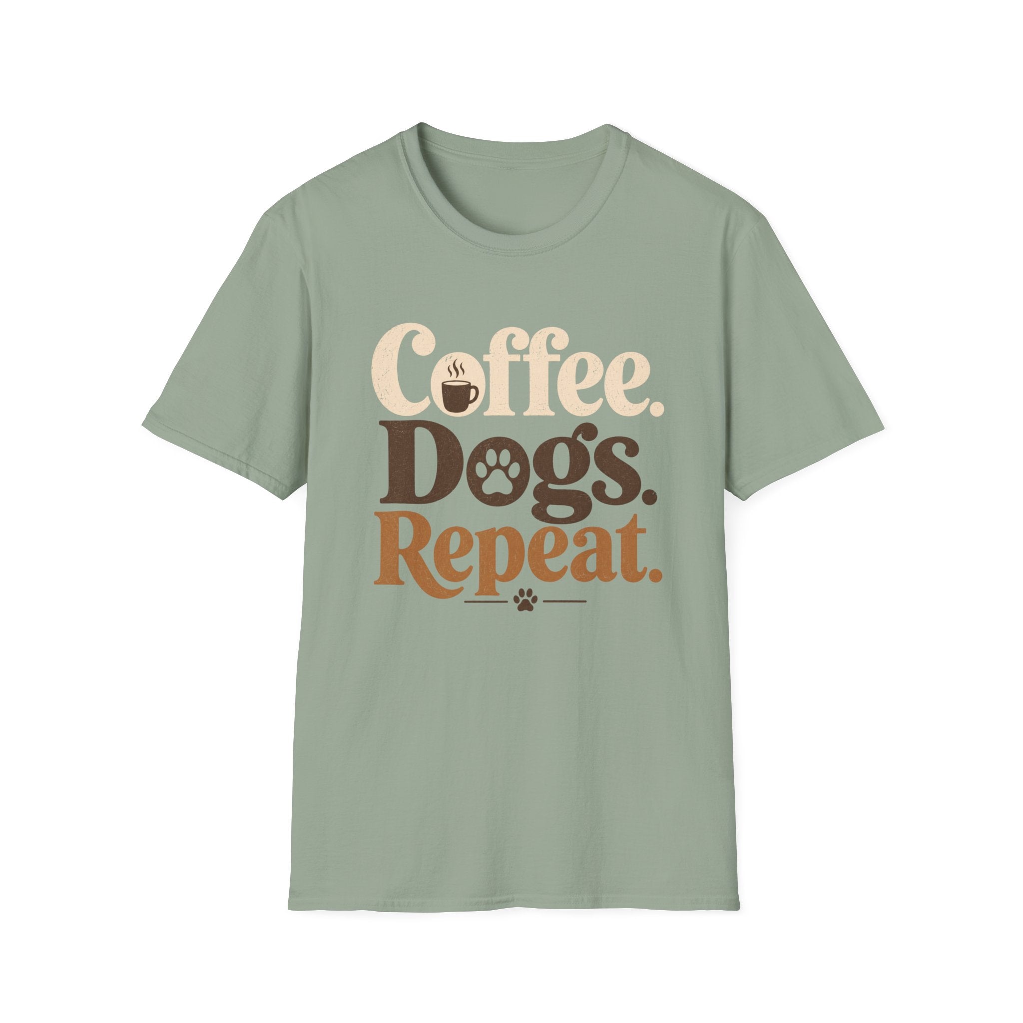 Coffee Dogs Repeat T-Shirt