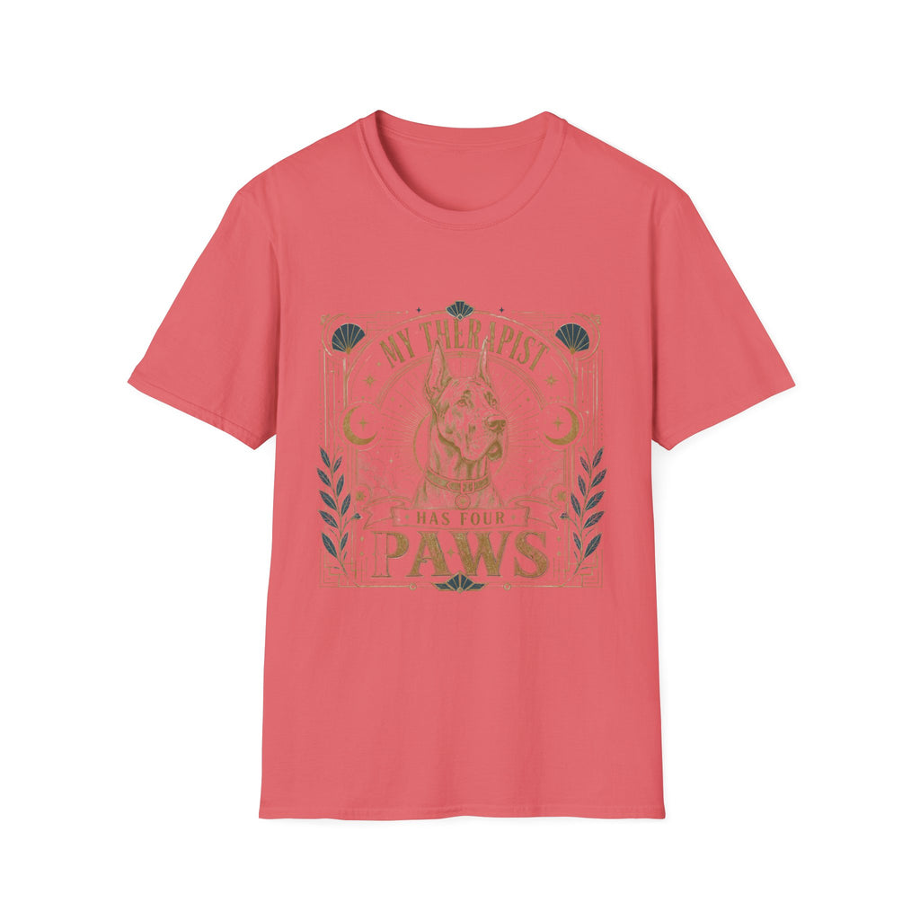 Great Dane My Therapist Has Four Paws T-Shirt