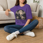 T-Shirt — 'My Favorite Hello, Hardest Goodbye' Moonlit Dog & Kid Scene