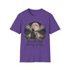 T-Shirt — 'My Favorite Hello, Hardest Goodbye' Moonlit Dog & Kid Scene