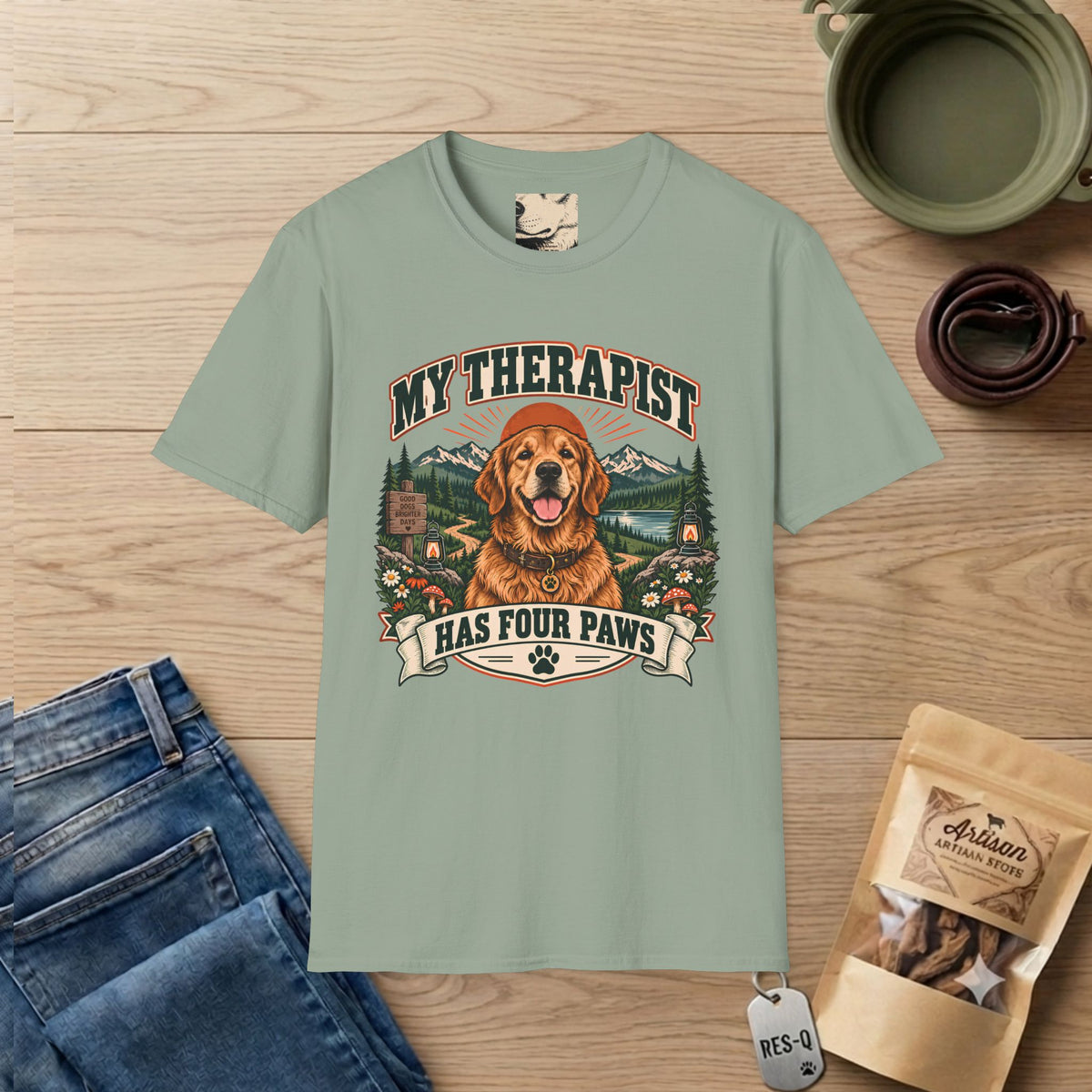 Golden Retriever Therapist T-Shirt