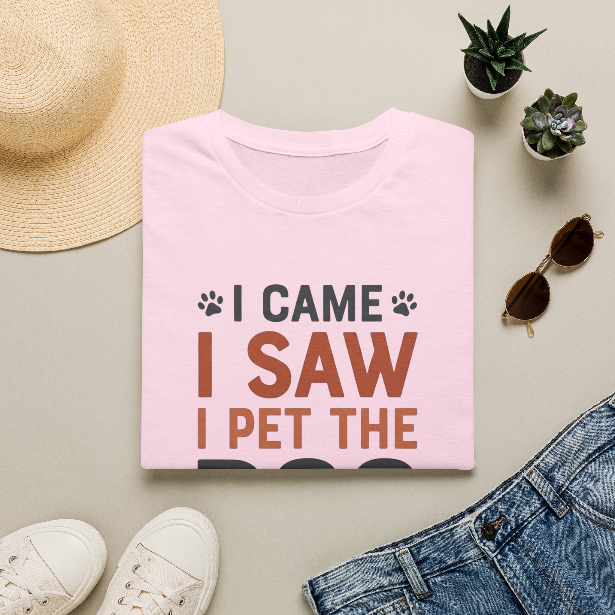 I Came I Saw I Pet The Dog T-Shirt