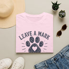 Leave A Mark Kindness and Treats Everywhere Pawprint T-Shirt