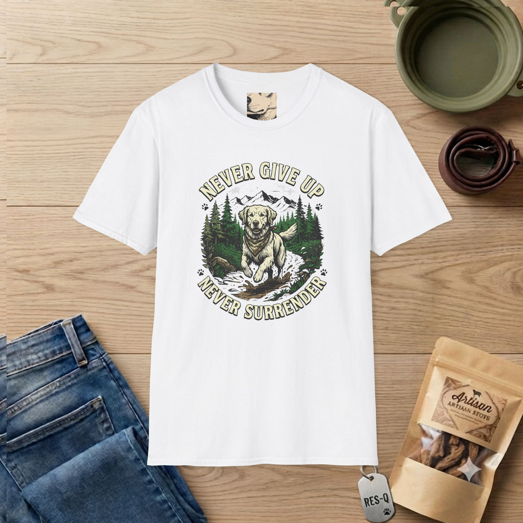 Rugged Never Give Up Never Surrender T-Shirt