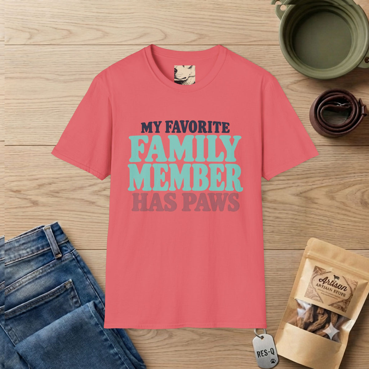 Favorite Family Text T-Shirt
