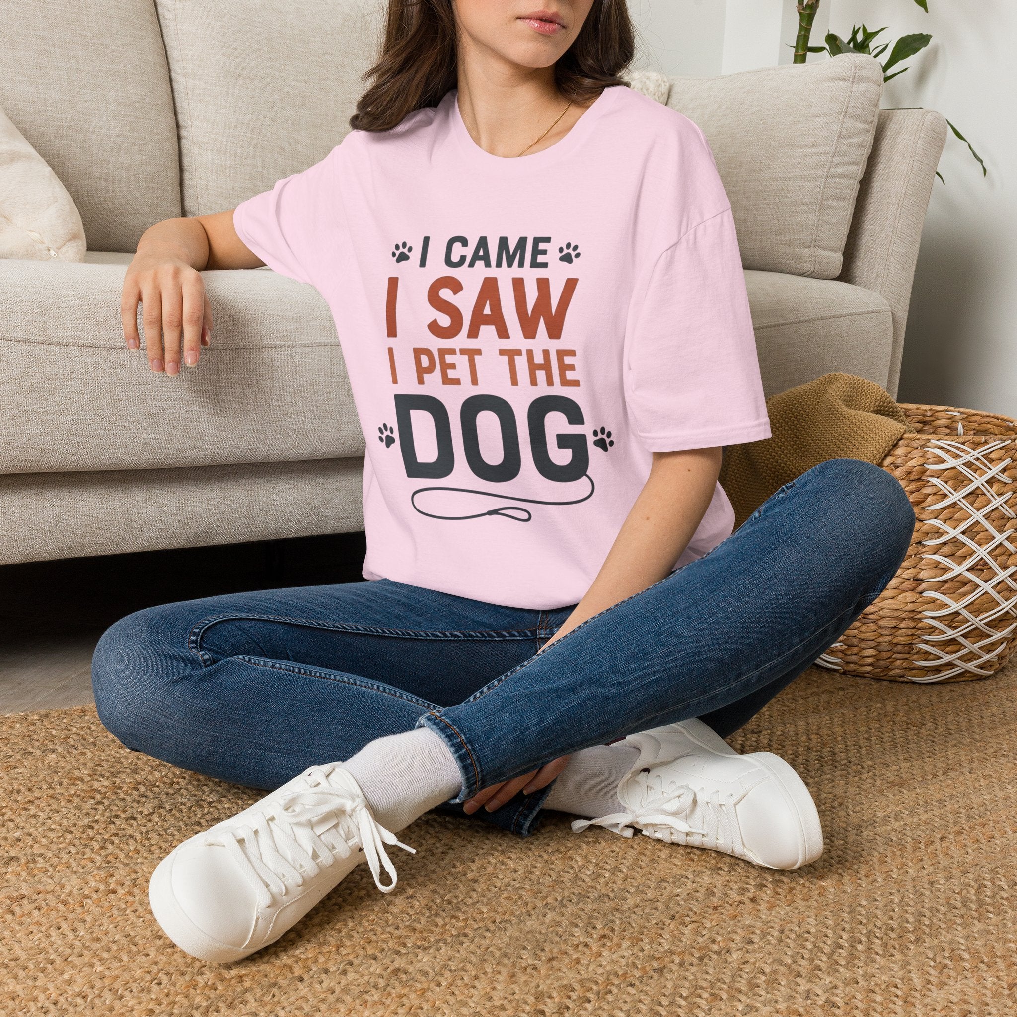 I Came I Saw I Pet The Dog T-Shirt