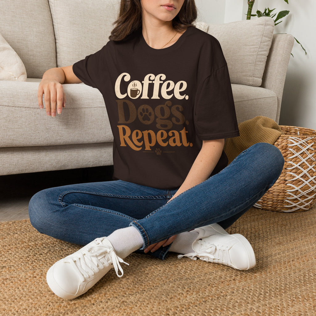 Coffee Dogs Repeat T-Shirt