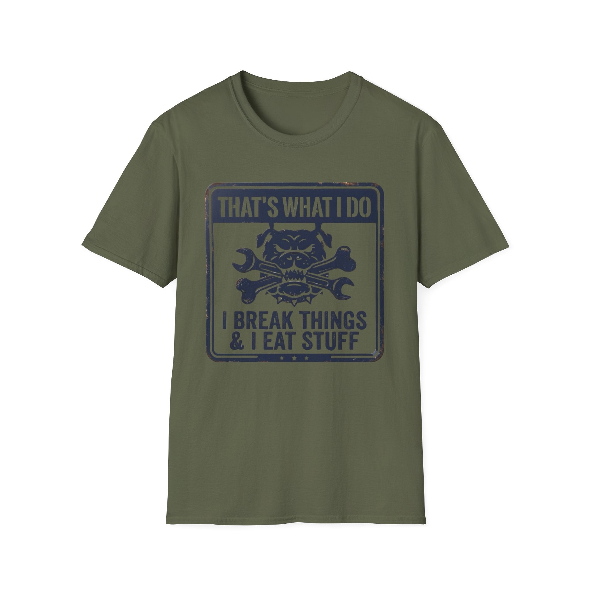 Retro That's What I Do I Break Things I Eat Stuff T-Shirt