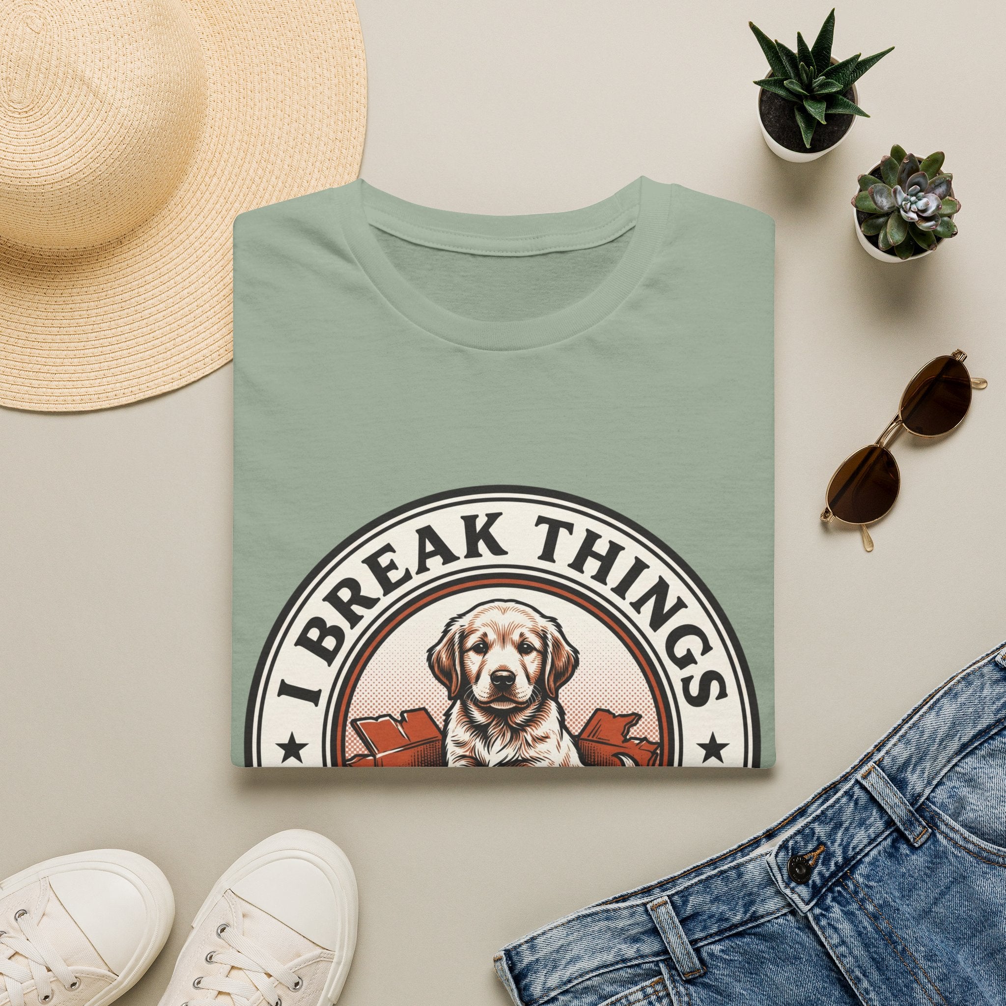 I Break Things I Eat Stuff Badge