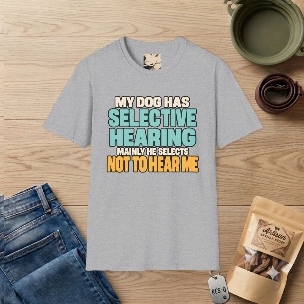 Selective Hearing Text T-Shirt