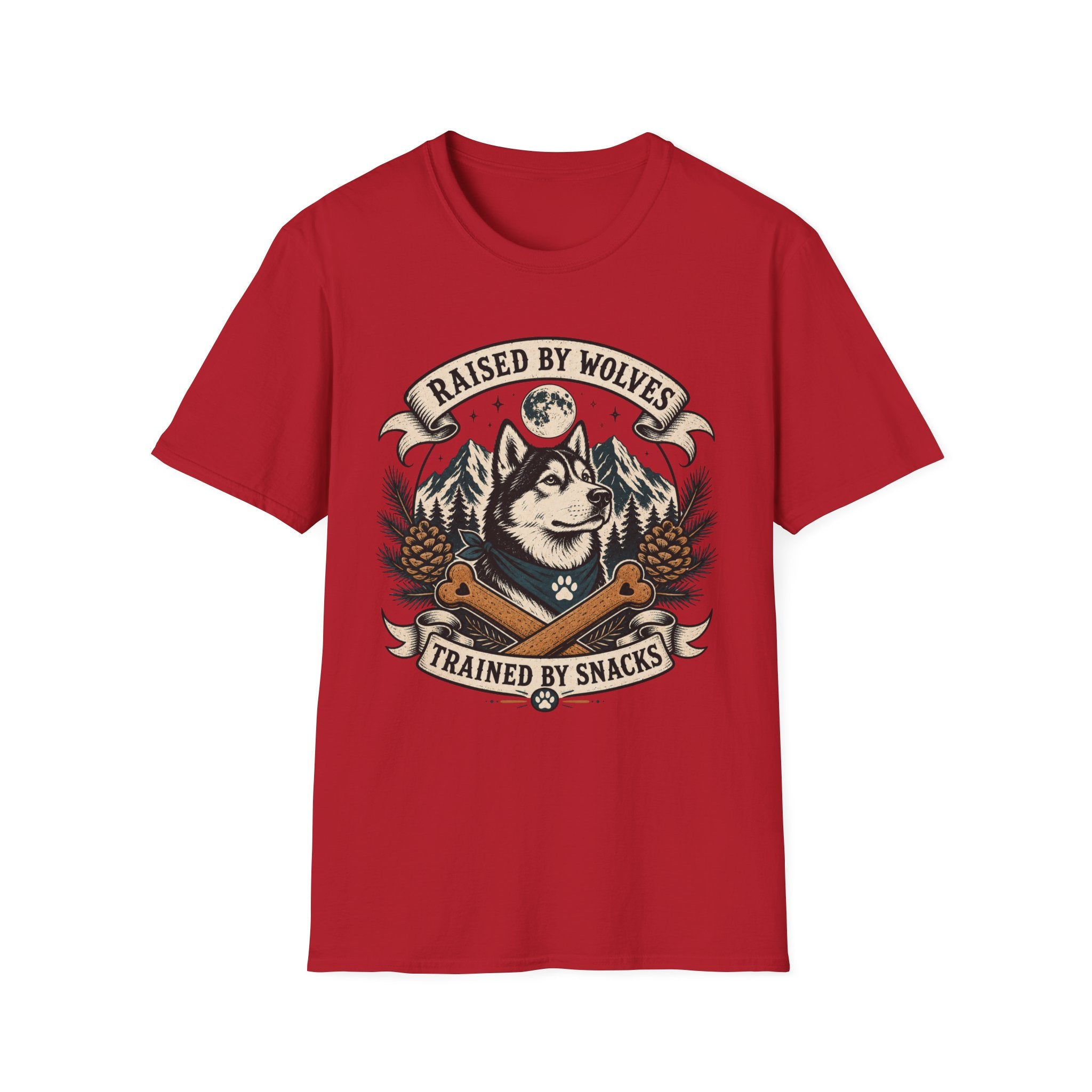 Raised By Wolves Trained By Snacks T-Shirt
