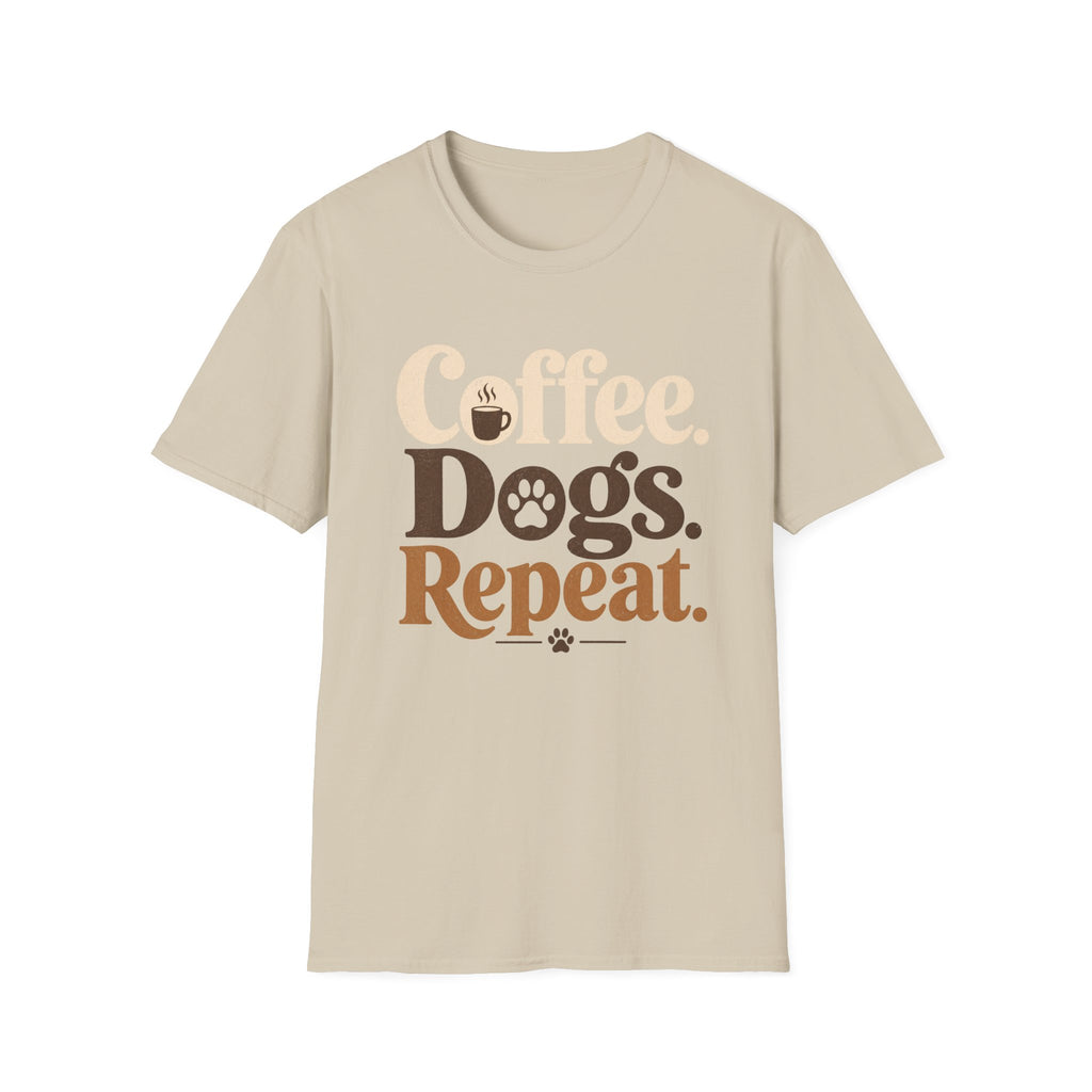 Coffee Dogs Repeat T-Shirt